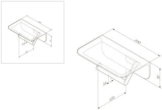 Держатель туалетной бумаги Am.pm Sensation A30341500 с полкой
