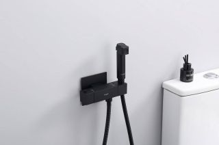 Гигиенический душ с термостатом Raglo R24.56.06 чёрный