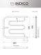 Полотенцесушитель водяной Indigo Фокстрот Standart FSW50-60 50x60 см хром