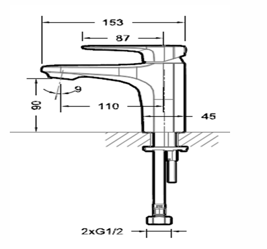 Смеситель Bravat Source F1173218CP-ENG для раковины