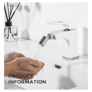 Смеситель для биде Gappo G5017-8 белый/хром