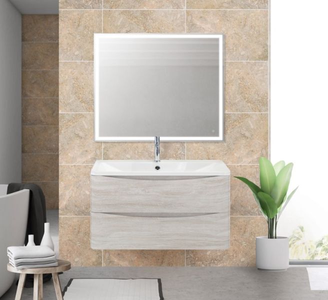 Тумба под раковину BelBagno подвесная 90x50см Rovere Vintage Bianco ACQUA-900-2C-SO-RVB