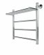 Полотенцесушитель водяной Indigo Line LLSHW50-50P с полкой 50x50 см хром