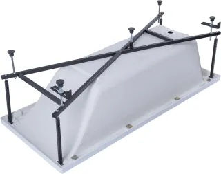 Акриловая ванна Aquanet Bright 347142 180x70 см с каркасом и фронтальной панелью