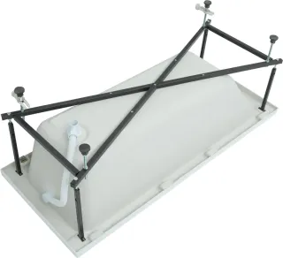 Акриловая ванна Aquanet Bright 347862 170x70 см с каркасом с фронтальной и боковой панелями