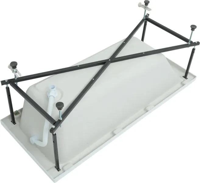 Акриловая ванна Aquanet Bright 347862 170x70 см с каркасом с фронтальной и боковой панелями