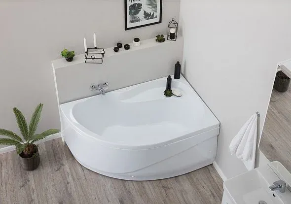 Акриловая ванна Aquanet Graciosa 205389 150x90 см правая с каркасом