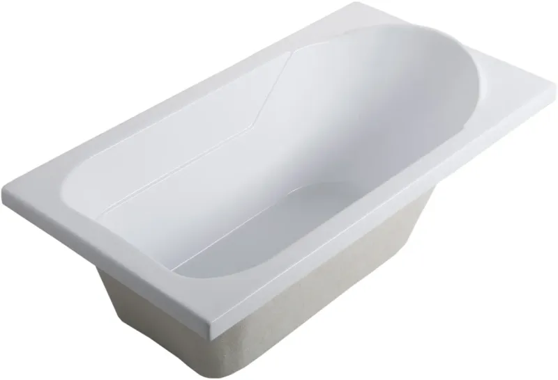 Акриловая ванна Aquanet West 347897 120x70 см с каркасом с боковой и фронтальной панелями