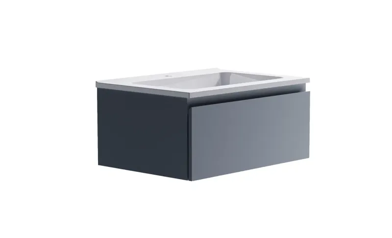 Тумба с раковиной Astra-Form Альфа 03060003ncss3005-r80b+04010006 70 см голубой матовый