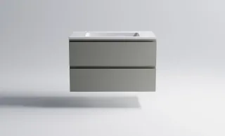 Тумба с раковиной Astra-Form Альфа 3060007ncss3502-y+04010008 90 см серо-бежевый матовый