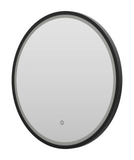 Зеркало с подсветкой Misty Альферац 60см чёрный