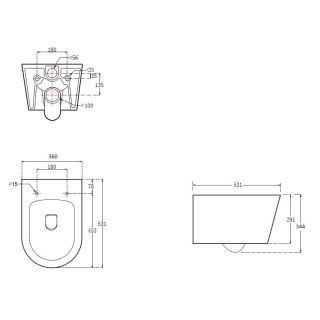 Комплект унитаза с инсталляцией Aquatek Set Aquatek Оберон T инсталляция Standard INS-0000012 унитаз AQ1365T-00 с тонким сиденьем soft-close