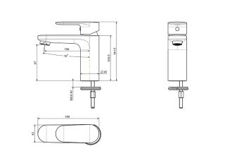 Смеситель для раковины Aquatek Ника AQ1810MB черный
