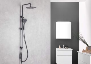 Душевая стойка Aquatek AQ2046MB чёрный матовый