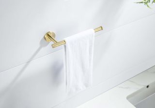 Полотенцедержатель Aquatek Оберон AQ4219BG шлифованное золото