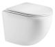 Подвесной унитаз AQUAme AQM2002MW с крышкой-сиденьем белый матовый