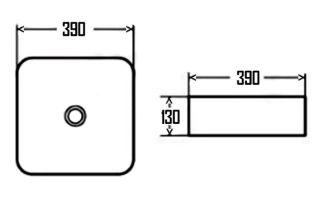Раковина AQUAme AQM5011MP 39см розовый матовый
