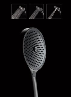 Душевая стойка AQUAme AQM8005B с термостатом чёрный матовый