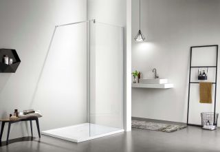 Душевая перегородка Aquatek Walk in с держателем AQ WIW 11020CH 110 см хром