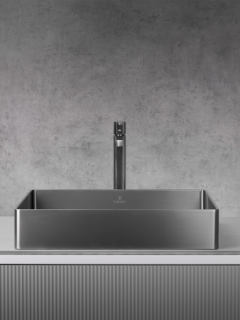 Раковина AltroBagno Astro 001018 MtGr из нержавеющей стали сталь оружейная