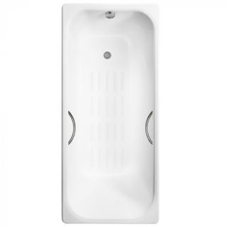 Ванна чугунная Delice Aurora DLR230605R-AS 170x70 с отверстиями под ручки и антискользящим покрытием