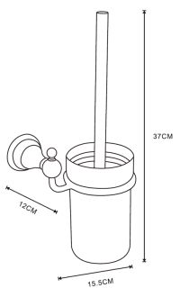 Ерш Azario ELVIA AZ-91113Q подвесной с керамической колбой