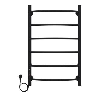 Полотенцесушитель электрический AZARIO VERONA AZ04758B 500/800 6 секций, диммер слева, черный