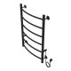 Полотенцесушитель электрический AZARIO VERONA AZ04858B 500/800 6 секций, диммер справа, черный
