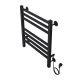 Полотенцесушитель электрический AZARIO ANCONA  AZ71856B 500/600 квадрат, 7 секций, тен справа, черный