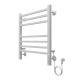 Полотенцесушитель электрический AZARIO ANCONA AZ71856W 500/600 квадрат, 7 секций, диммер справа, белый