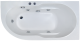 Гидромассажная ванна Royal Bath Azur Standart 140x80см правая белый RB614200ST-R
