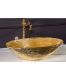 Раковина накладная Boheme золото  814