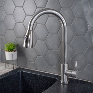 Смеситель для кухни РМС SUS124-017F-2 нержавеющая сталь