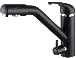 Смеситель для кухни Paulmark Hessen He213017-308 чёрный