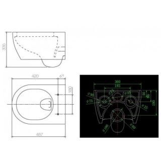 УНИТАЗ ПОДВЕСНОЙ SSWW NC2037