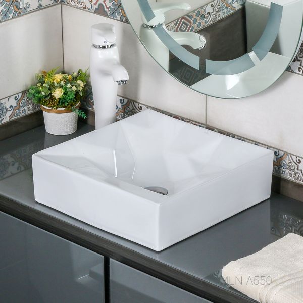 Накладная раковина Melana A550-805 40см белый