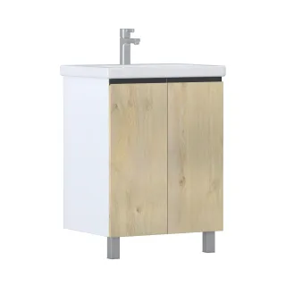 Тумба под раковину напольная Vigo Yuma 346 60 см поставляется в разобранном виде дуб давос