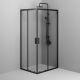 Душевой уголок Am.Pm Gem W90G-403-100280-BT 100x80 см без поддона чёрный матовый