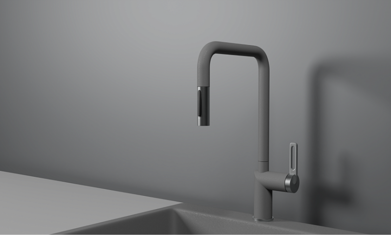 Смеситель для кухни Granula 8173, АЛЮМИНИУМ  Алюминиум