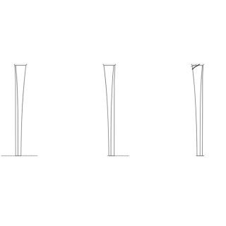 Ножки керамические для раковины Artceram Civitas CIC002 34 00 белые