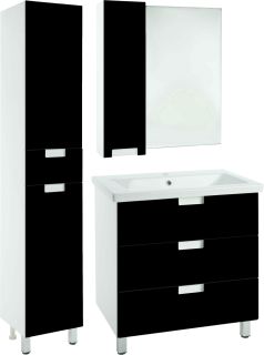 Пенал Bellezza Пегас 35см левый черный/белый 00000011260