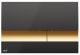 Кнопка смыва AlcaPlast для инсталляции чёрный/золото M1728-5