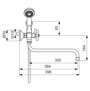 Смеситель Vidima Uno BA320AA ванны и душа