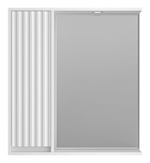 Зеркальный шкаф с подсветкой Brevita Balaton BAL-04075-01-Л левый 75см белый