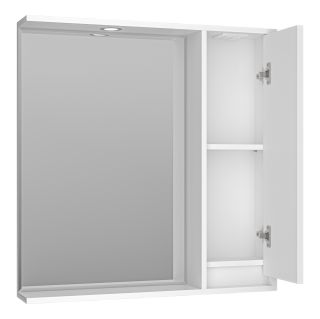 Зеркальный шкаф с подсветкой Brevita Balaton BAL-04080-01-П правый 80см белый
