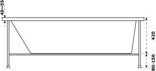 Акриловая ванна AZARIO Бали БАВ0105 180х80