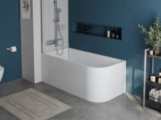 Акриловая ванна BELBAGNO BB712-1500-730-L 150x73 см 