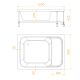 Душевой поддон прямоугольный RGW BC/L 16180692-91 с сиденьем 90x120см белый