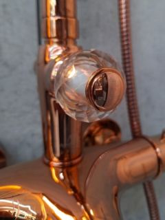 Душевая система с термостатом AltroBagno Beatrice 030423 ROr  золото розовое