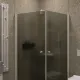 Душевой уголок на монопетле by Deonria U-90-89-6-GM-W 90x89см белый/графит матовый